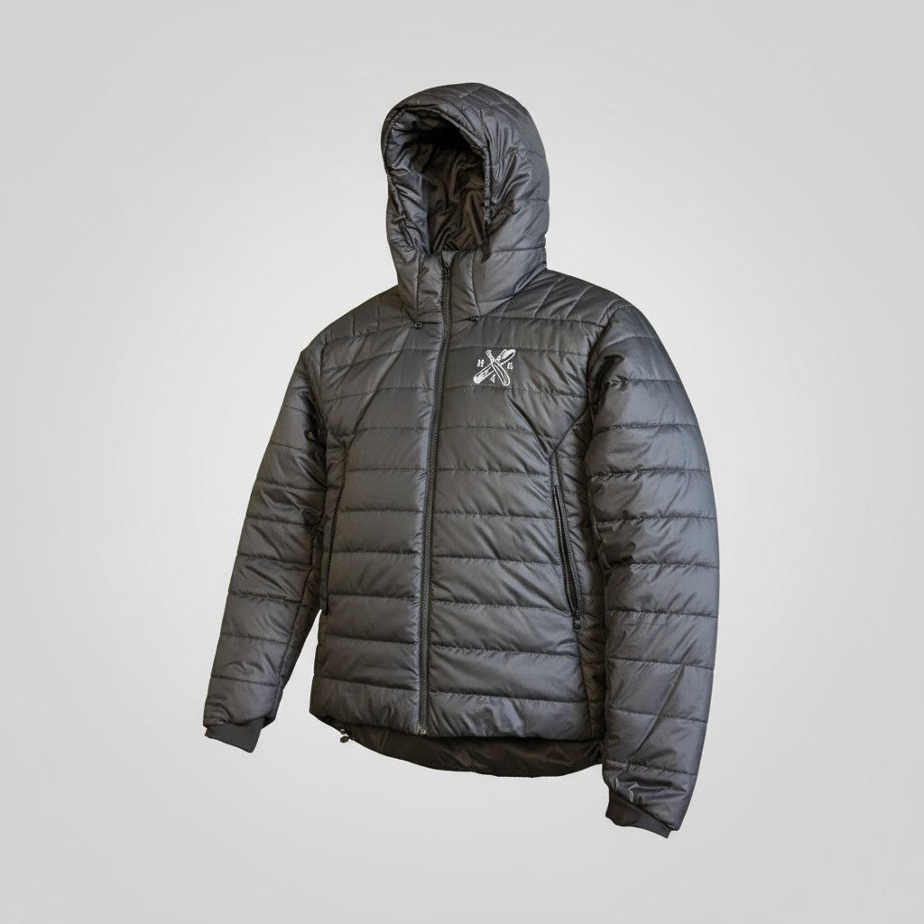 Black padded training jacket