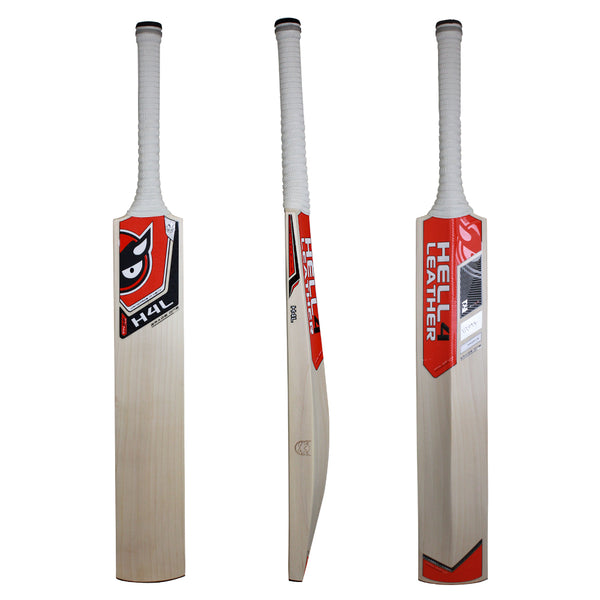H4L TN26 Custom Cricket Bat BLACK & RED Cricket Bat Hell4Leather Cricket