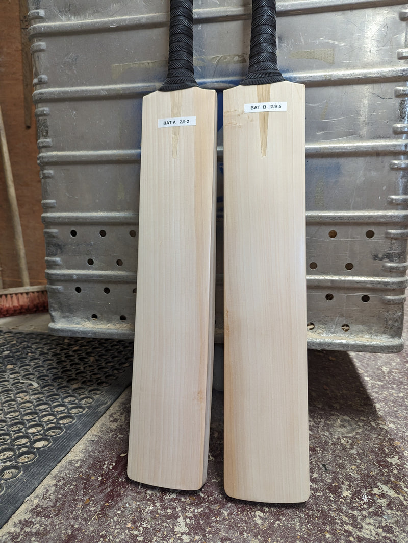 Custom bats - player profile 1" shorter blade