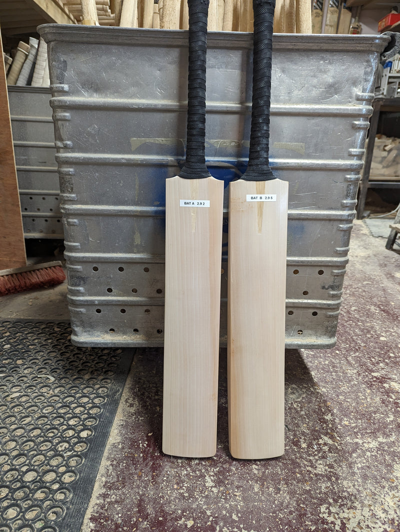 Custom bats - player profile 1" shorter blade