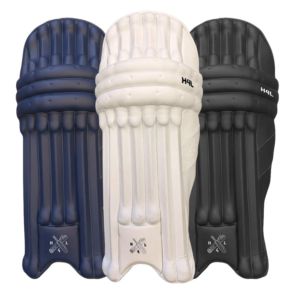 H4L Devil Batting Pads | All White Plain Cricket Batting Pads ...