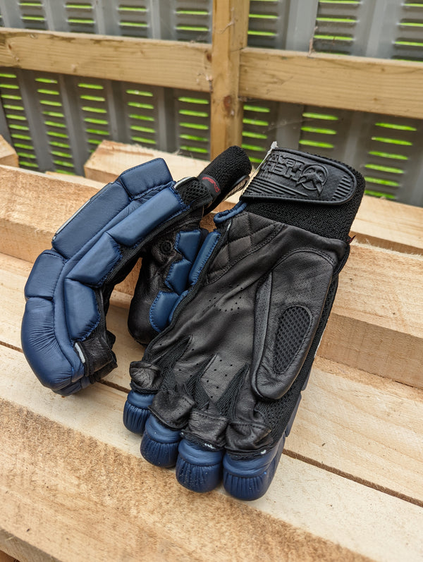 Elite pro tech   batting gloves (navy)