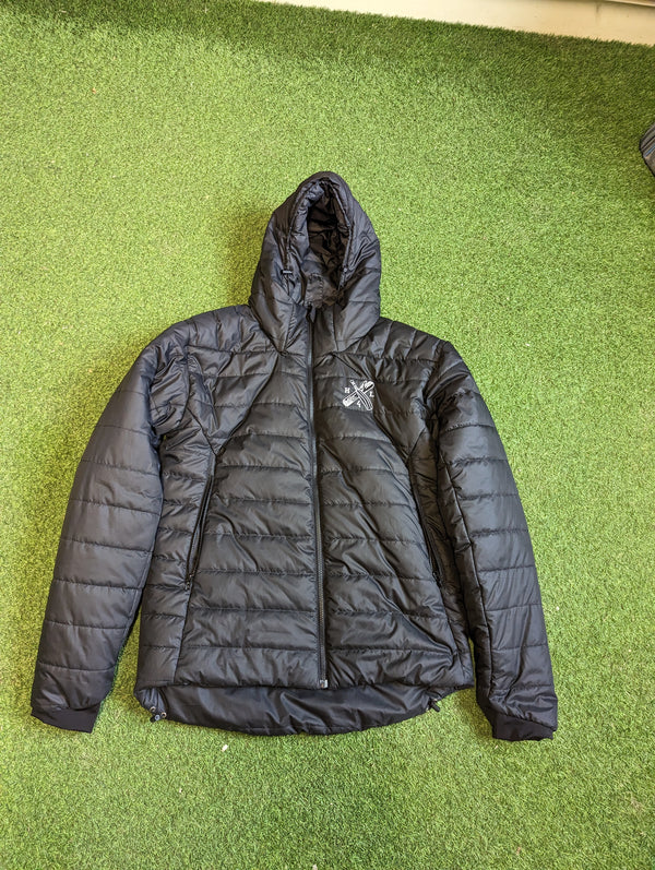 Black padded training jacket