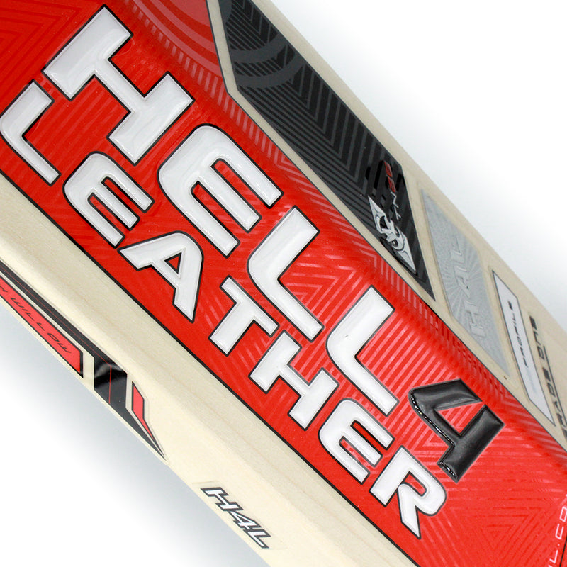 H4L TN26 Custom Cricket Bat BLACK & RED Cricket Bat Hell4Leather Cricket